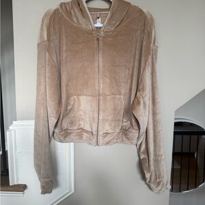 SKIMS Plush Tan Teddy Jacket